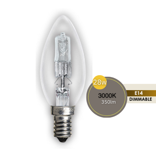 LUSION 28W E14 CANDEL GLOBE 