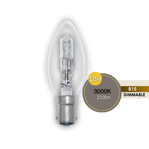 CANDLE 18W SBC PEARL HALOGEN LUS30113