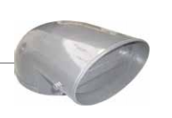 WHISPER SMALL 240MM EXHAUST FAN 8'' DUCT ADAPTOR