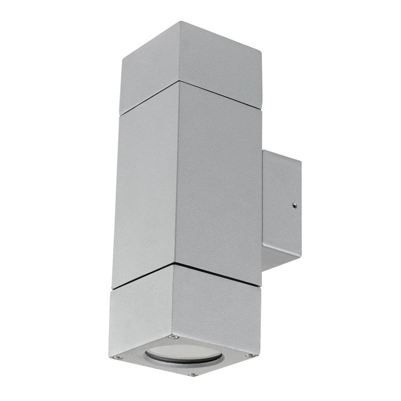 PRAIRIE Up/Down Exterior Wall Light Silver Brilliant