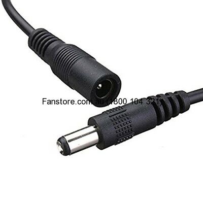 12v 2A Inline Switch Black With Dc Connectors - DCSW2ABLK