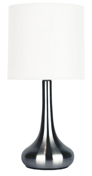 LOLA TOUCH LAMP BRUSHED CHROME