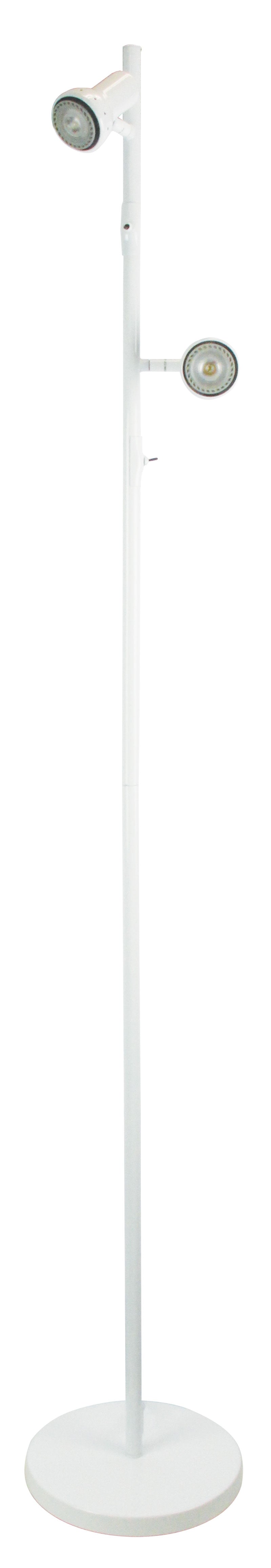 DAXAM LED TWIN FLOOR LAMP WHITE