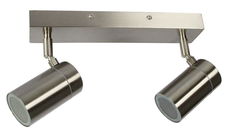ZETA DOUBLE SPOT STAINLESS IP44 GU10