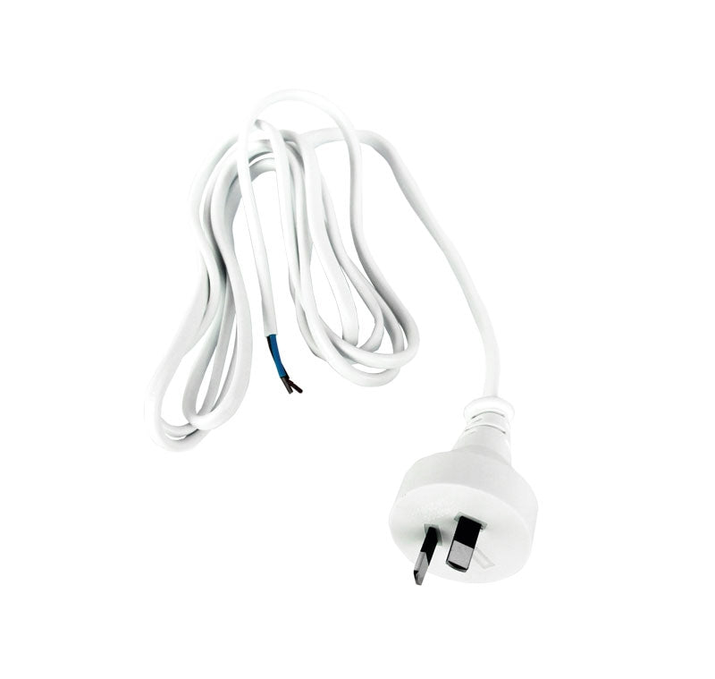 FLEX MOULDED PLUGTOP WHITE 2m DbIns
