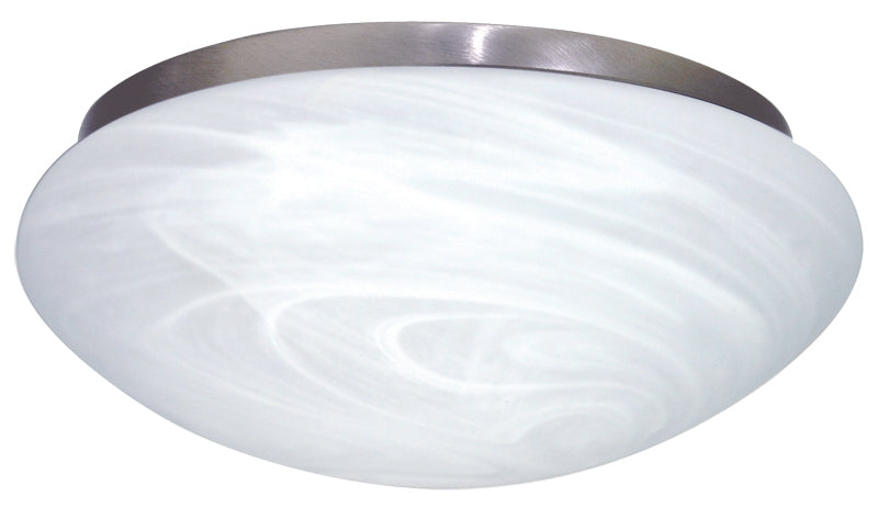 FAN LIGHT SATIN CHROME / ALABASTER 230mm