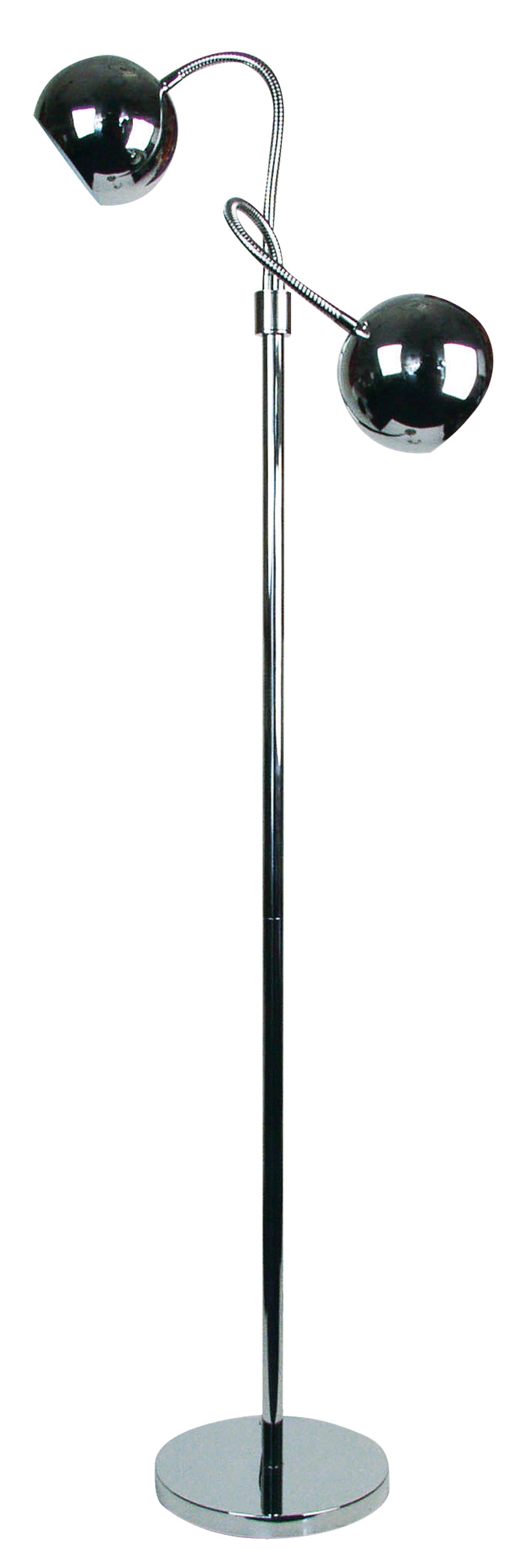 BOBO TWIN FLEX FLOOR LAMP CHROME