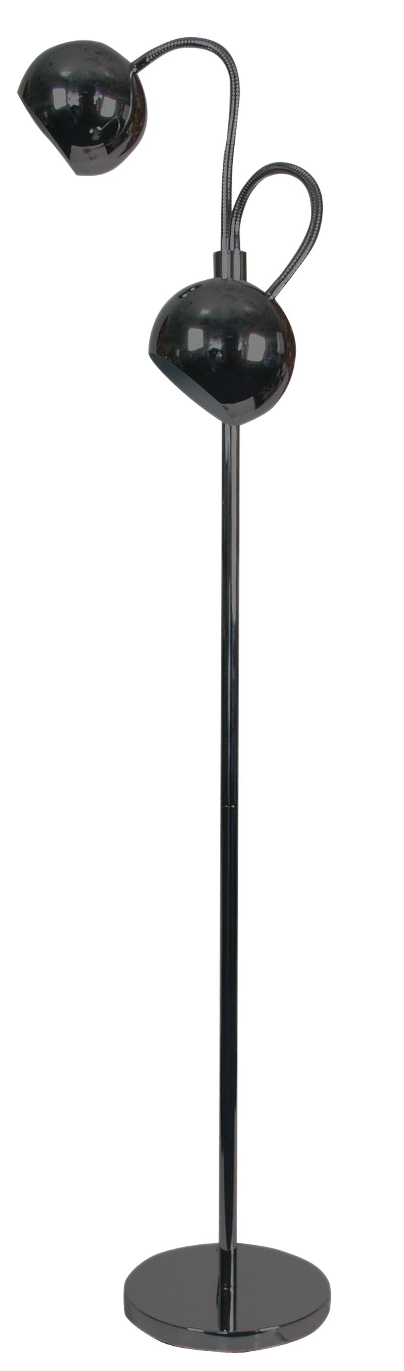 BOBO TWIN FLEX FLOOR LAMP GUNMETAL