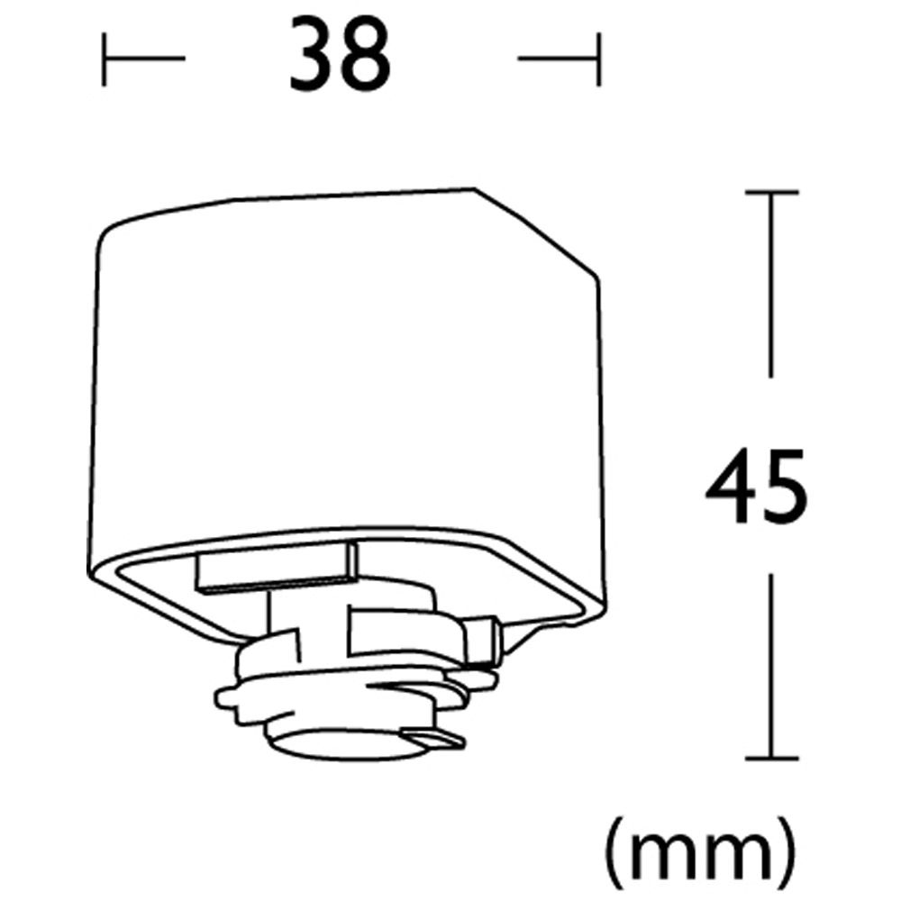 Single Circuit Track Adaptor Black