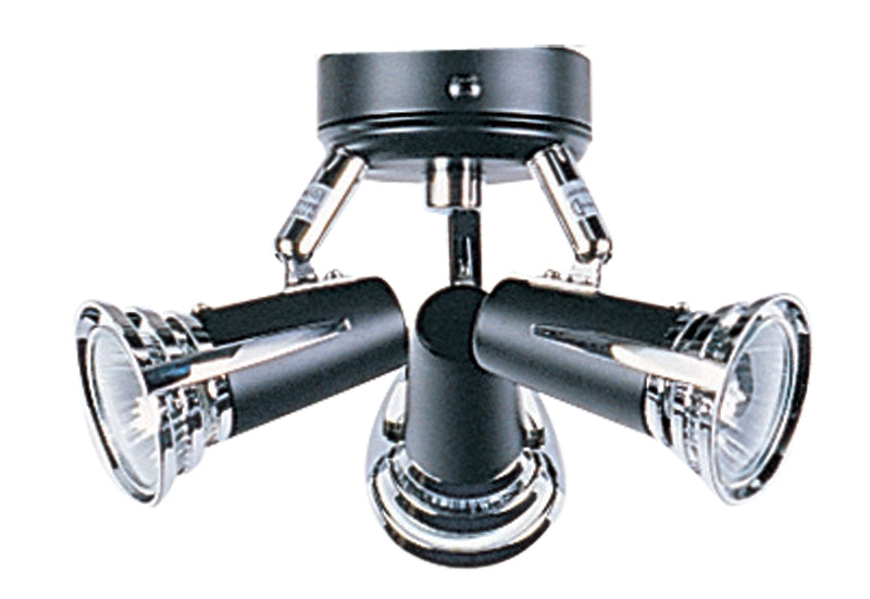 HOPPER FAN LIGHT GU10 BLACK / CHROME