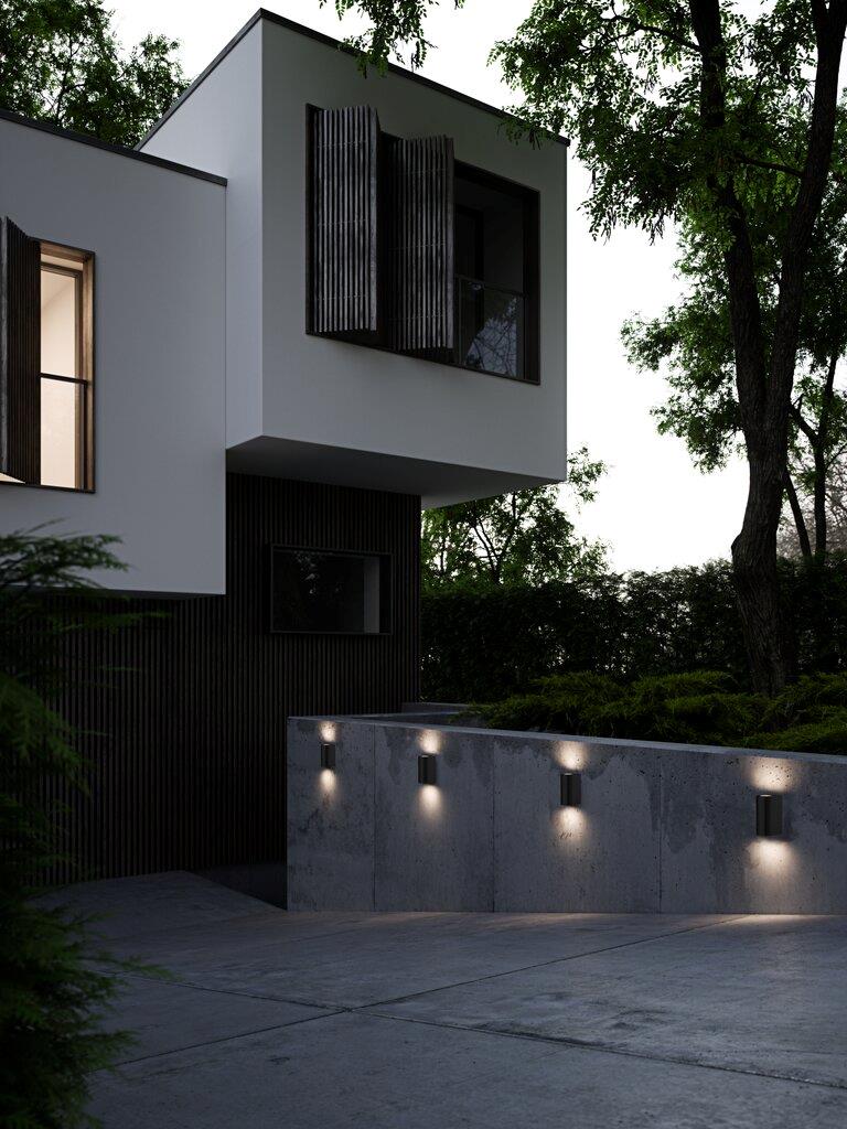 Asbol Wall Aluminium, Glass Black, Clear - 84971003