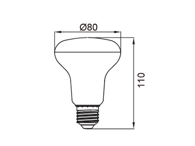 SupValue R80 Reflector Globe - 162604