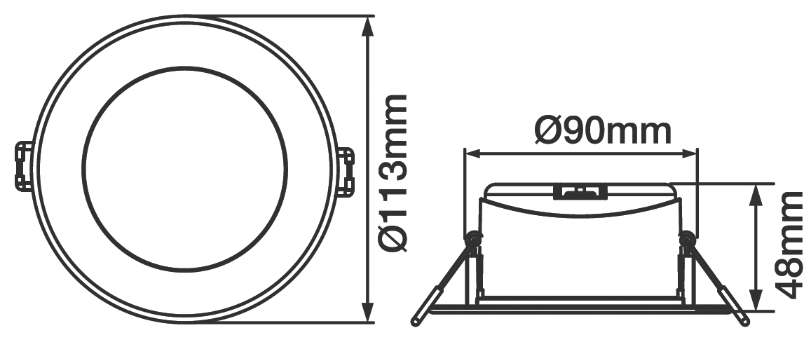 171008, Plastial G4 Flush Downlight, Energetic Lighting