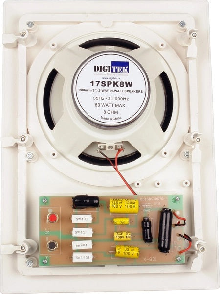 Digitek 8 Inch 2-way in Wall Speaker