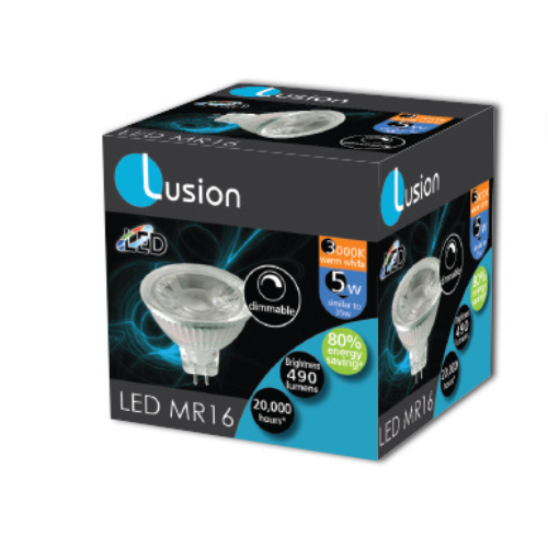 MR16 LED 12V 5W GU5.3 COB 3000K LUS20001