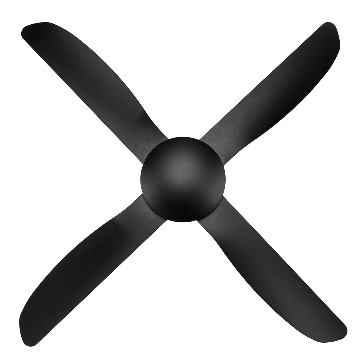 VECTOR 52'' ABS CEILING FAN-BLACK WITH BLACK BLADES 20167/06 BRILLIANT LIGHTING