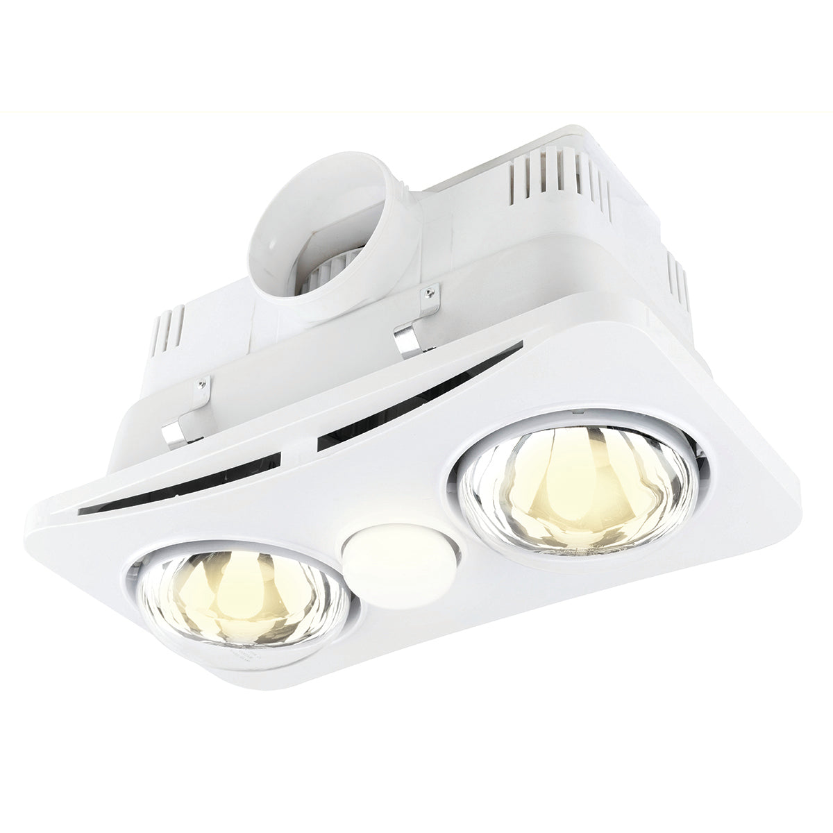 Newton 2+1 Light - 3 in 1 Bathroom Heater Light in White Brilliant Lighting - 20351/05
