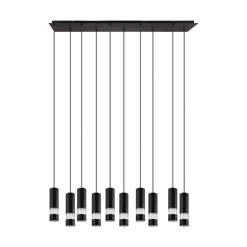 BERNABETA PENDANT LIGHT 10X5W LED 4000K BLACK BAR  205309