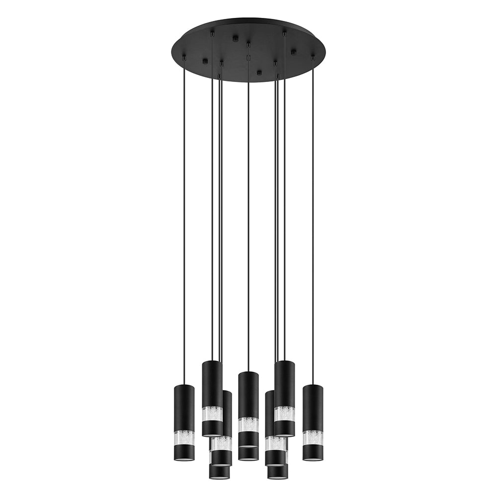BERNABETA PENDANT LIGHT 10X5W LED 4000K BLACK ROUND  205311