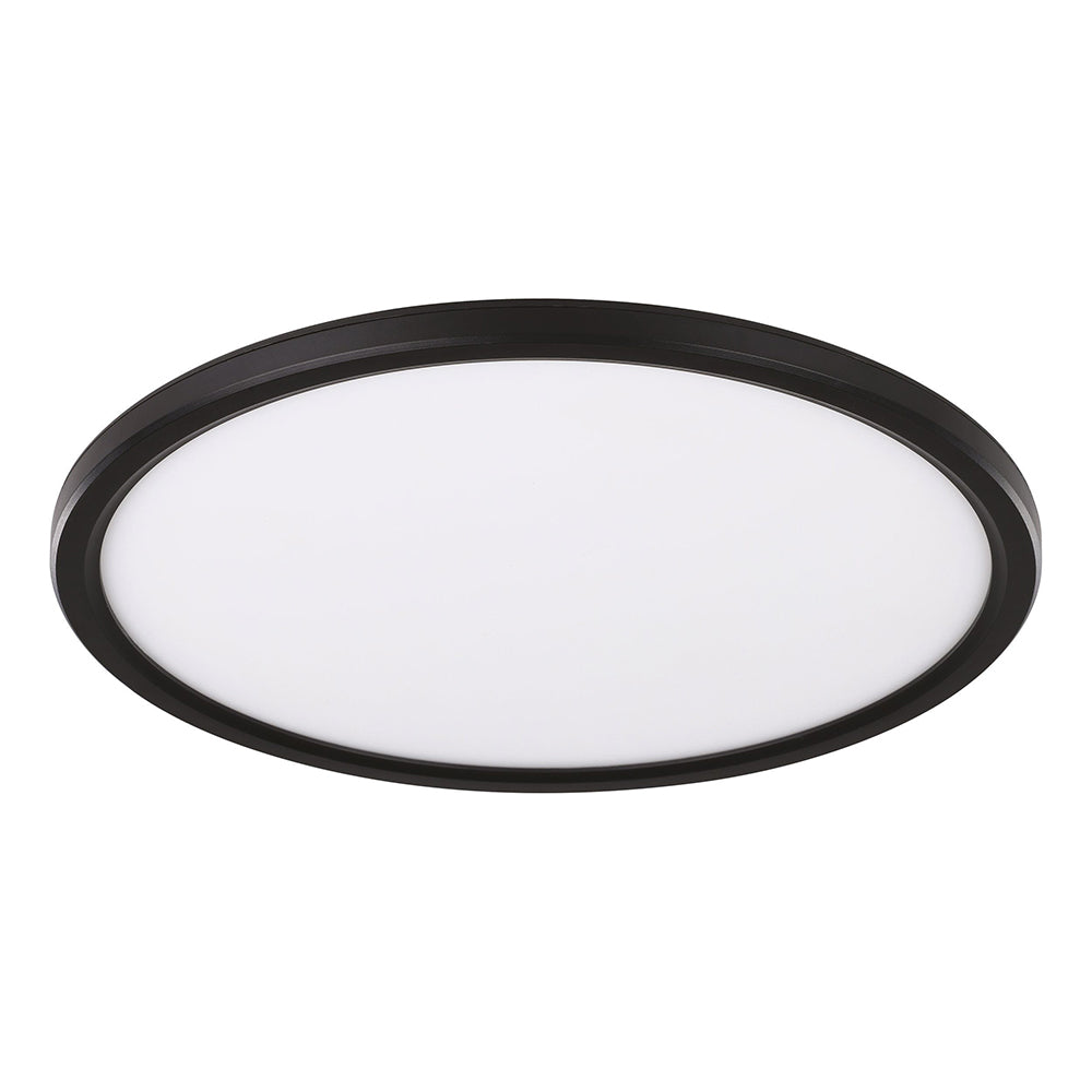 Romeo 36W LED 400mm Super Slimline Dimmable Oyster Black/ Tri-Colour 206353
