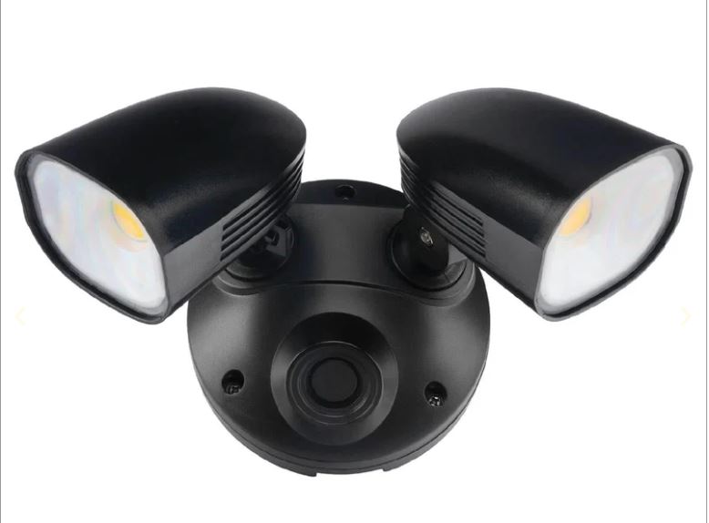 SHIELDER 2X10W LED TWIN FLOODLIGHT BLACK - 20786/06