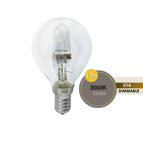 FANCY ROUND 18W SES CLEAR HALOGEN LUS30208