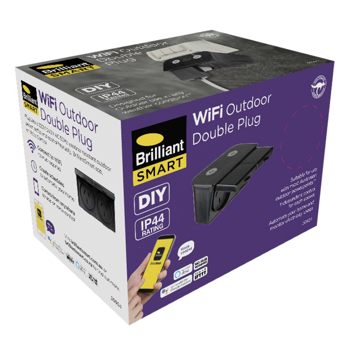 SMART OUTDOOR IP44 DOUBLE PLUG (OW)-20924