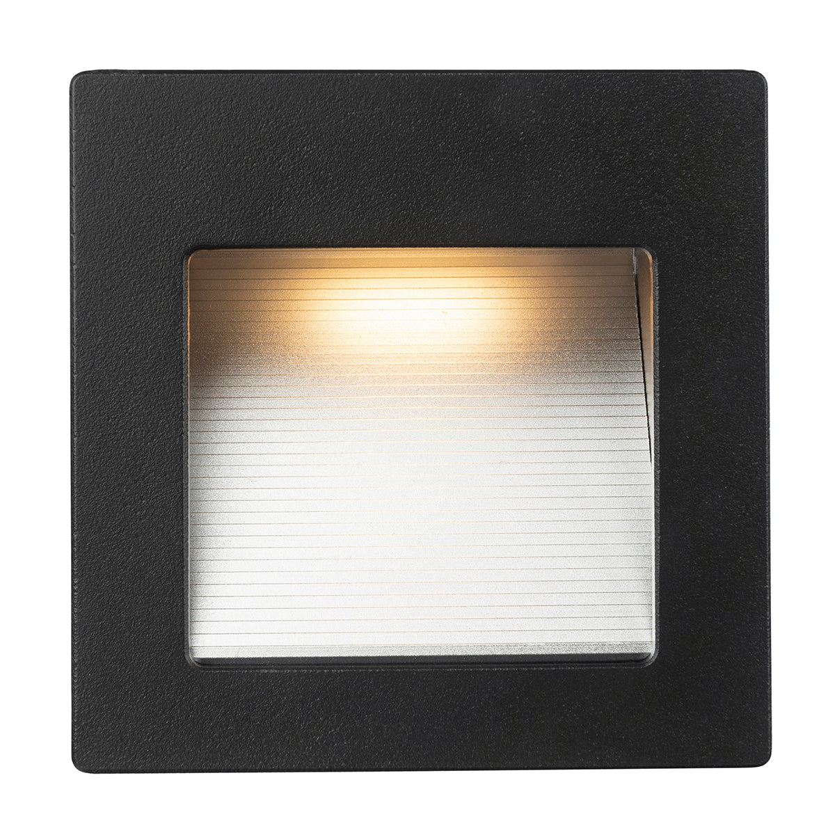 Hensey LED Indoor Step Light Matt Black 3W Warm White 3000k - 21523/06