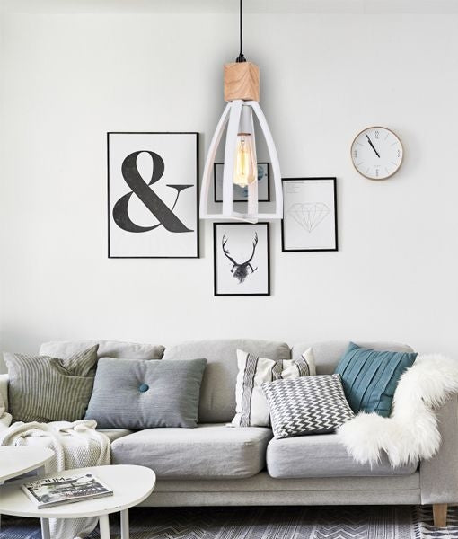 FARO WHITE E27 PENDANT LIGHTS CLA LIGHTING FARO2