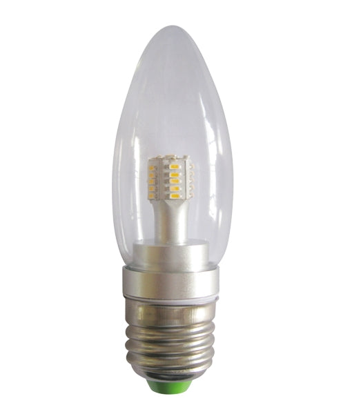 CLA LIGHTING 4W Candle LED GLOBE CLEAR ES WW CAN1