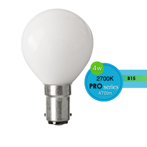 FANCY ROUND CLEAR 4W B15 DIMMABLE 2700K OPAL LUS20220