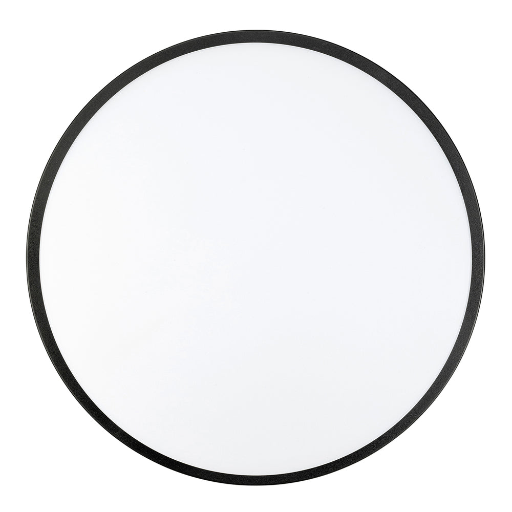 Welby Round LED Bunker Light Black - 22010/06