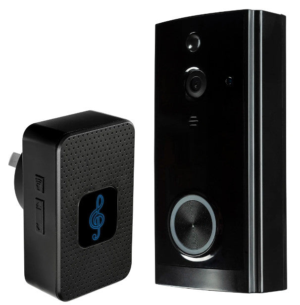 SMART DOORBELL & CHIME BLACK SERIES II - BLACK - 22163/06