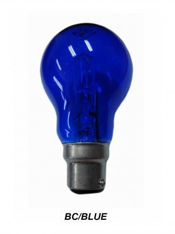 CLA LIGHTING HALOGEN GLOBE BC GLS 28W BLUE CLAHAGLS28WBCB
