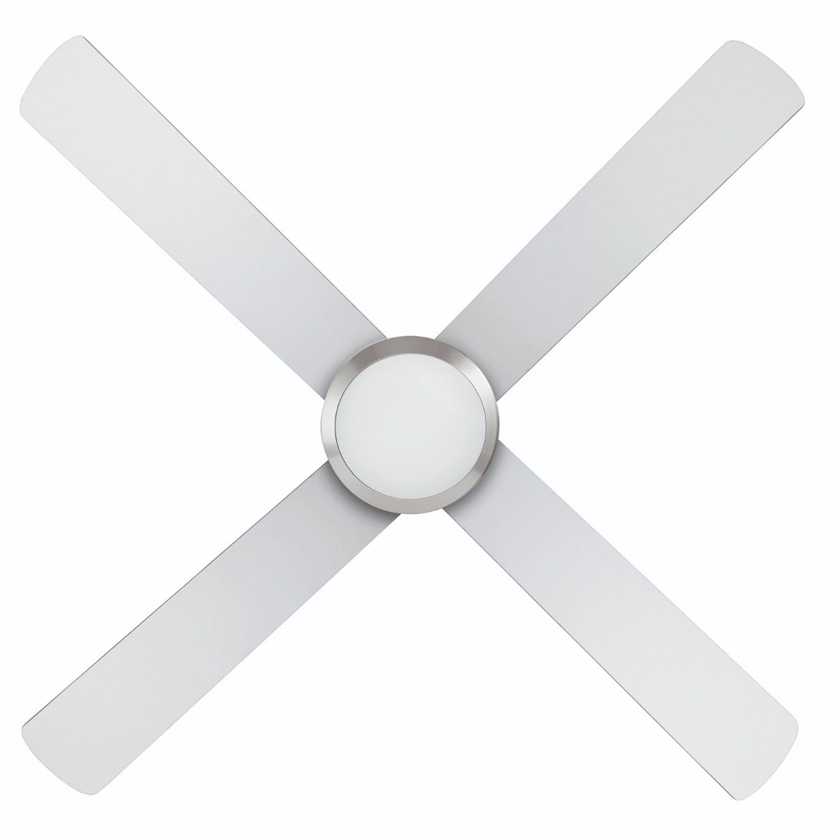 TEMPO PLUS 52'' CEILING FAN WITH E27 LIGHT BRUSHED CHROME- 22279/13