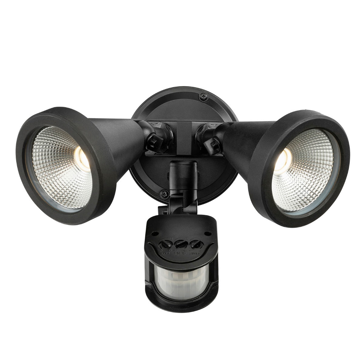STINGER 2 TWIN SECURITY SENSOR LIGHT 10W BLACK- 22289/06
