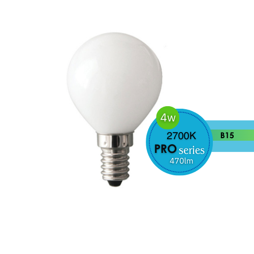 FANCY ROUND CLEAR 4W E14 DIMMABLE 2700K OPAL LUS20223