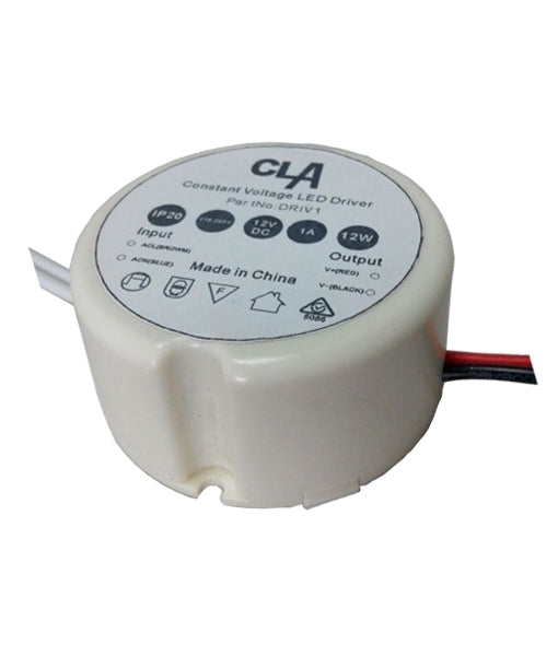 CLA LIGHTING LED DRIVER 12V DC Constant Voltage 12W IP20 DRIV1