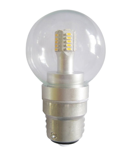 CLA LIGHTING LED GLOBE BC FANCY RND 4W 3000K CLR 300D FR2