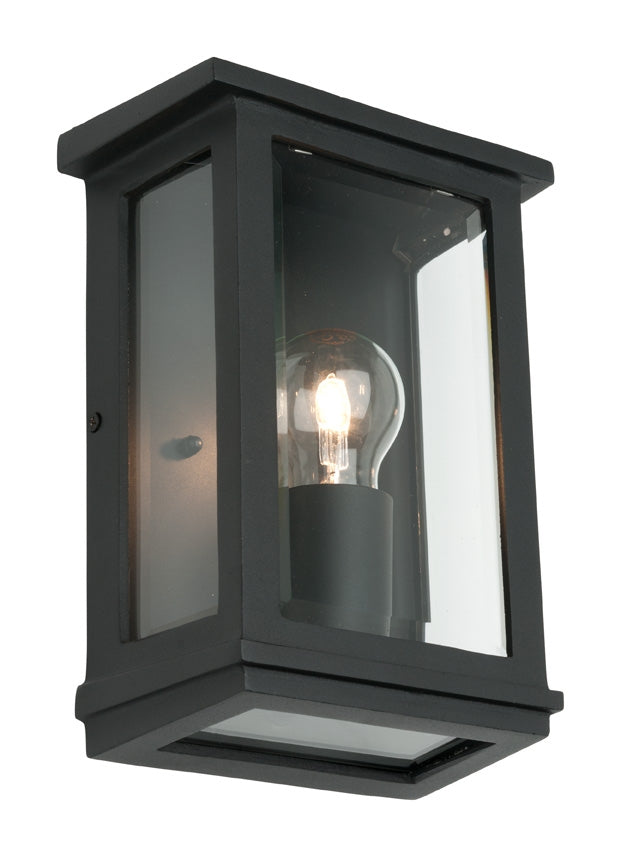MADRID 1 LIGHT WALL LIGHT SMALL BLACK (MAD1ESMBLK) COUGAR LIGHTING