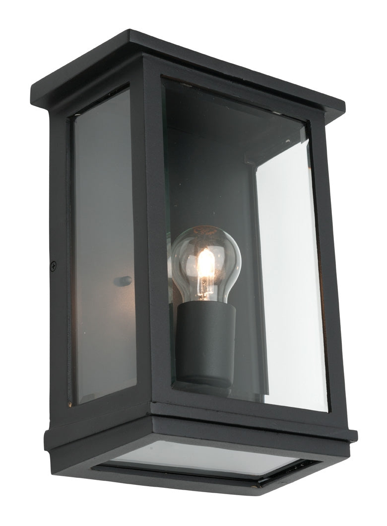 MADRID 1 LIGHT WALL LIGHT LARGE BLACK (MAD1ELGBLK) COUGAR LIGHTING