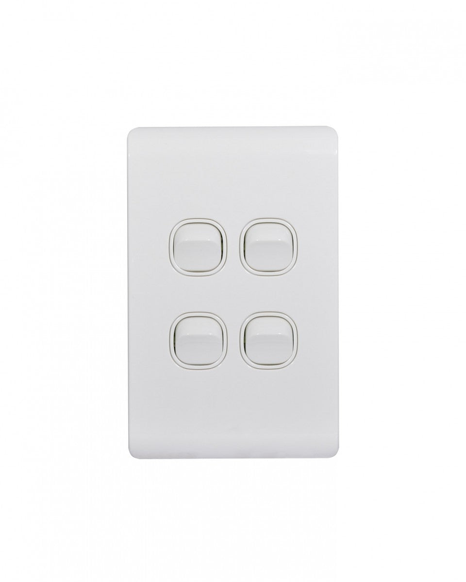 Leopard Switch Vertical 4 Gang, 16AX/20A 250V~ Trader