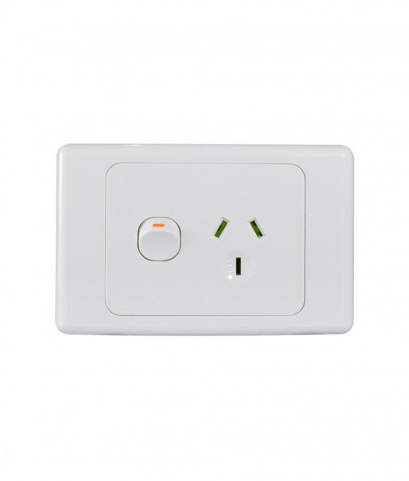 Cougar Power Point Switched 1 Gang 10A 250V (COPP1G) GSM