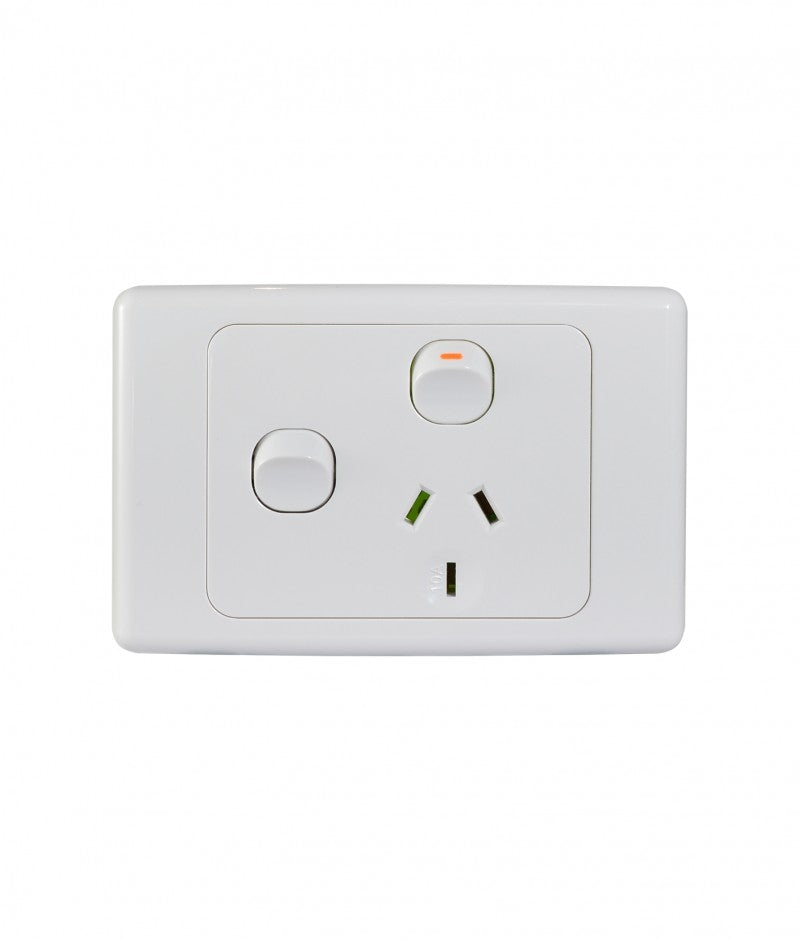 Cougar Power Point Switched 1 Gang 10A 250V With Extra Switch 16A (COPPSW1G) GSM