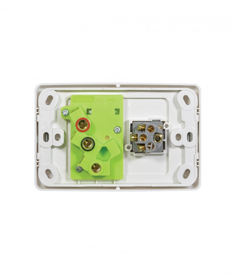 Cougar Power Point Switched 1 Gang 10A 250V With Extra Switch 16A (COPPSW1G) GSM