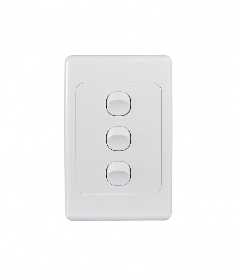 Cougar Switch Vertical 3 Gang 16A 250V (COSWV3G) GSM