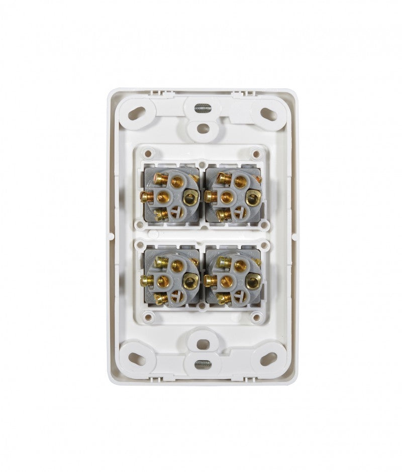 Cougar Switch Vertical 4 Gang 16A 250V (COSWV4G) GSM