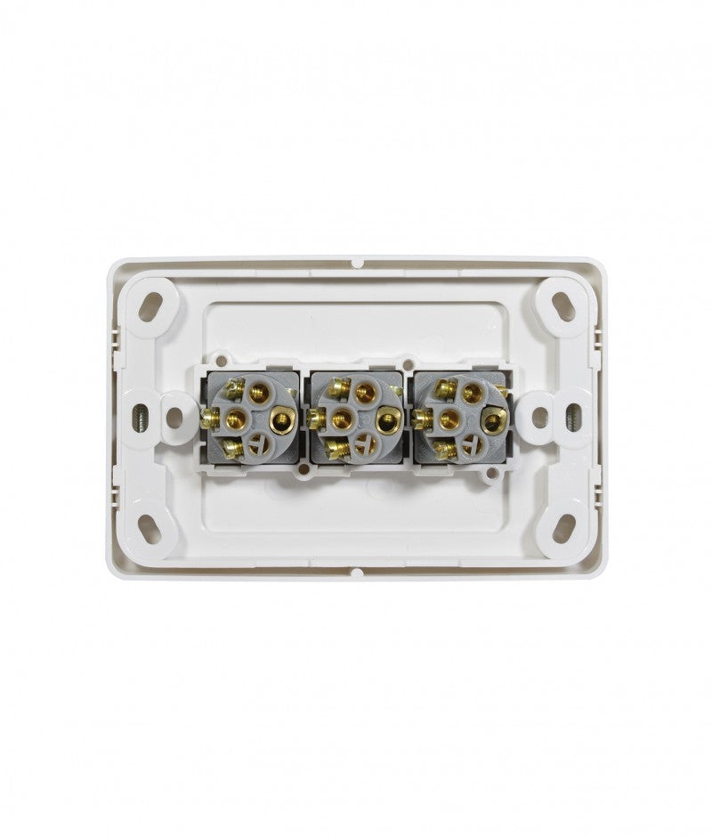 Cougar Switch Horizontal 3 Gang 16A 250V (COSW3G) GSM