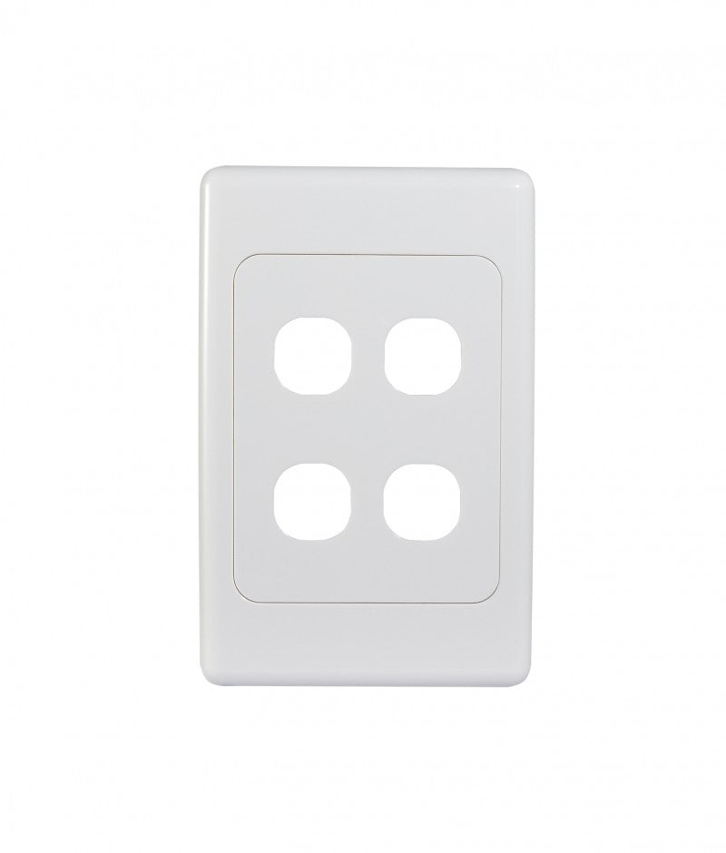 Cougar Blank Switch Plate Vertical 4 Gang (COSWPV4G) GSM