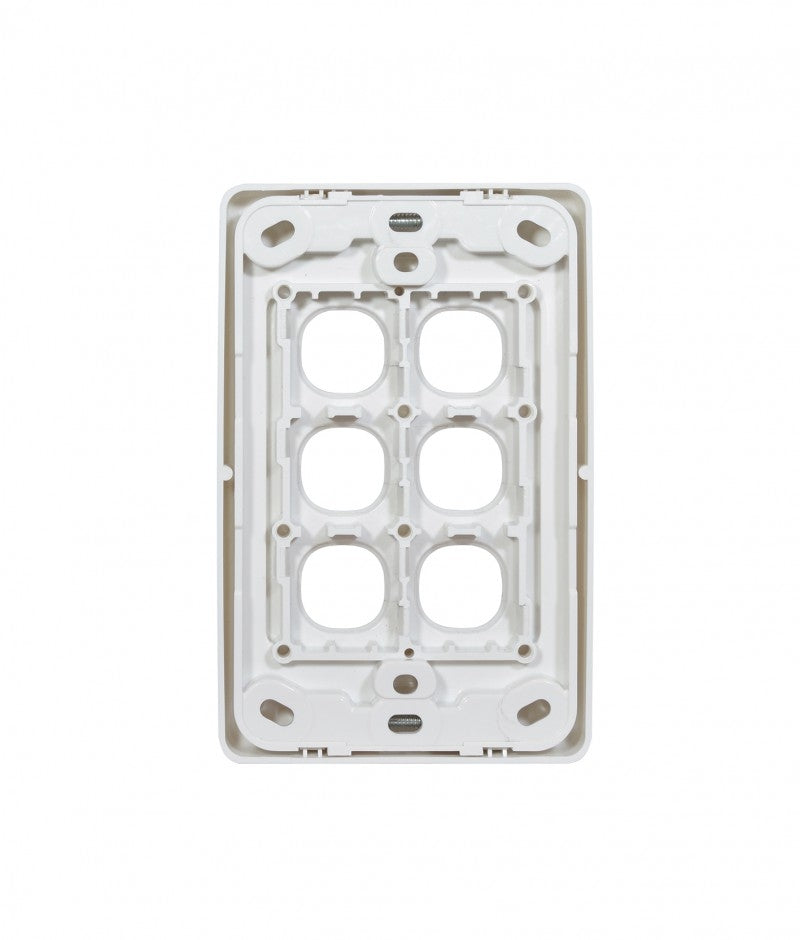 Cougar Switch Plate Vertical 6 Gang (COSWPV6G) GSM